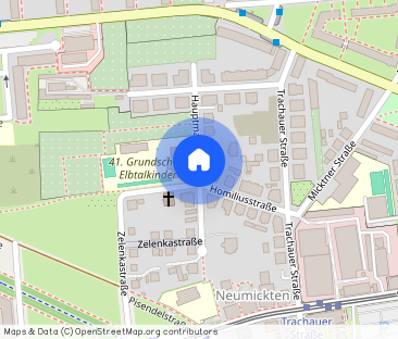 Mickten, im Hochparterre: Balkon + EBK - Foto 1