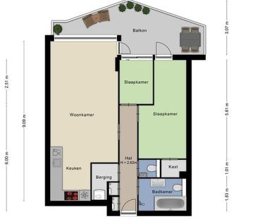 Appartement te huur: Treilerdwarsweg 116 2583 DA Den Haag - Foto 4