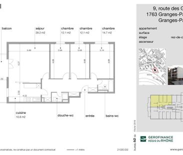 Appartement de 4.5 pièces situé au rez-de-chaussée. - Foto 2