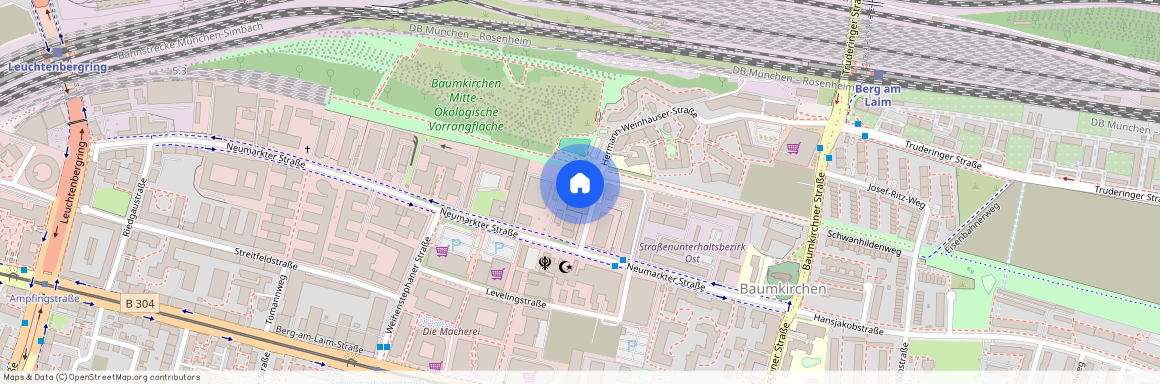 Hermann-Weinhauser-Straße, 81673 München Berg am Laim ca. 3, 7 km east of Munich-center