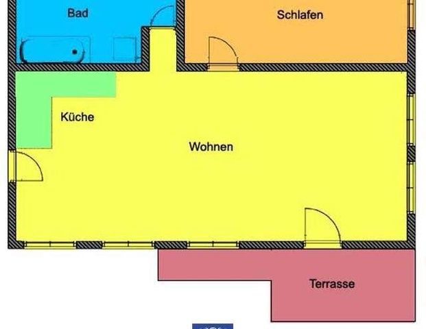 Helle Wohnung im Hinterhaus! Schöne Terrasse und Tageslichtbad mit Wanne! - Photo 1