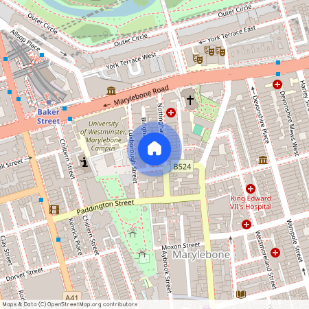 Bingham Place, Marylebone, London, W1U