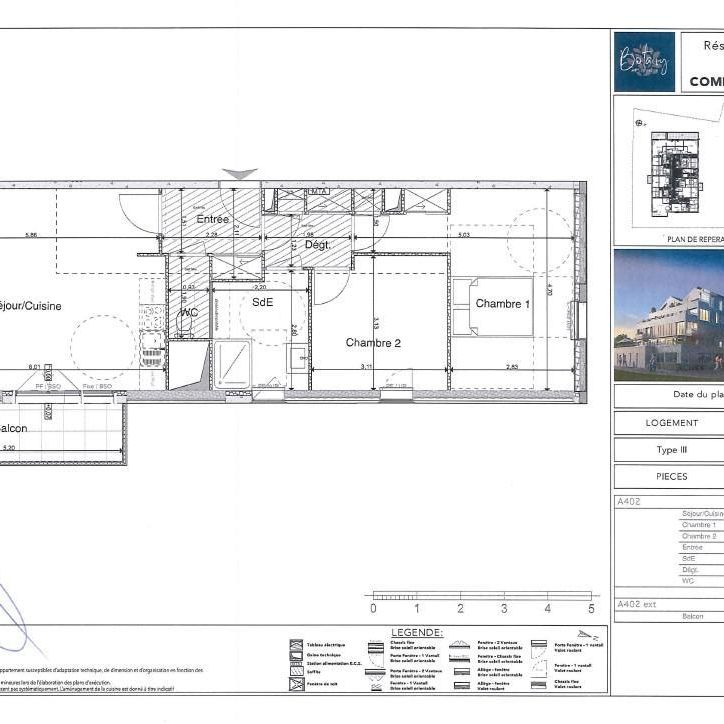 Location Appartement 3 pièces 68m² LA RICHE 37520 - Photo 2