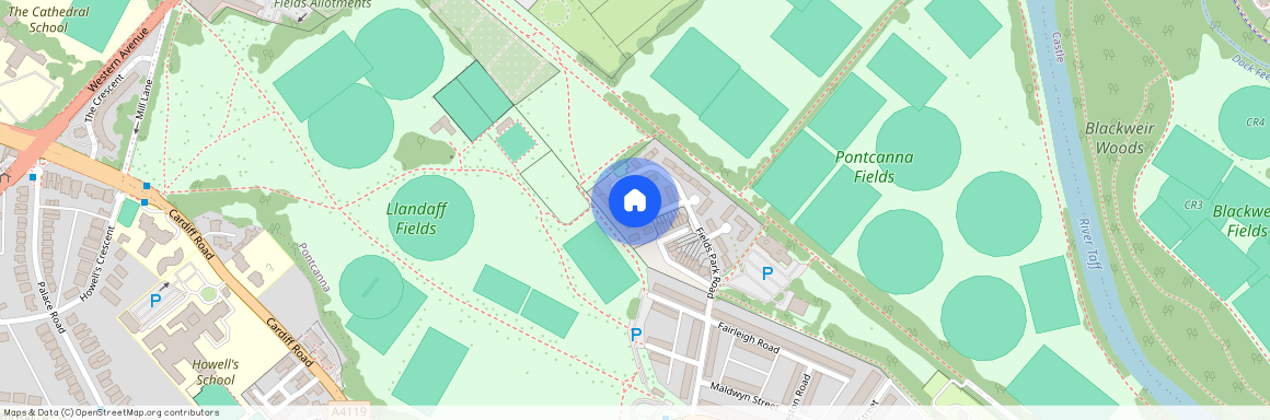 Fields Park Road, Pontcanna, CF11