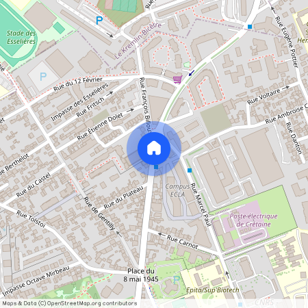 Rue Marcel Paul et Boulevard Chastenet de Géry 94800 Paris