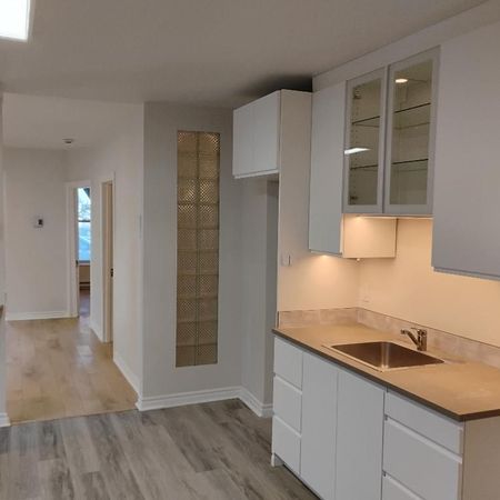 À louer 4 et demi entièrement rénové avec thermopompe, deux chambres fermées quartier tranquille - Photo 3