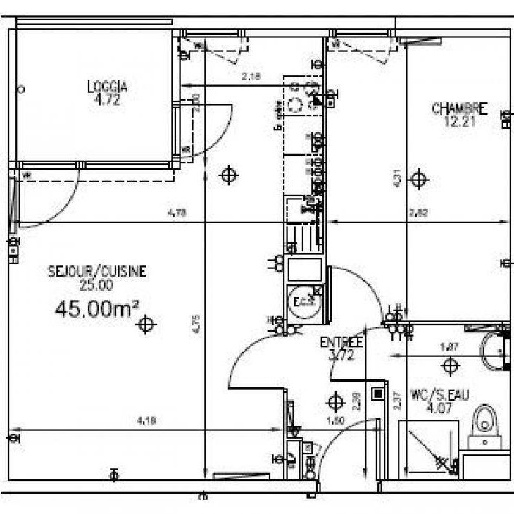 Location appartement t2 45 m² à Nantes (44300) Doulon - Bottière-Bottière - Chénaie - Photo 2
