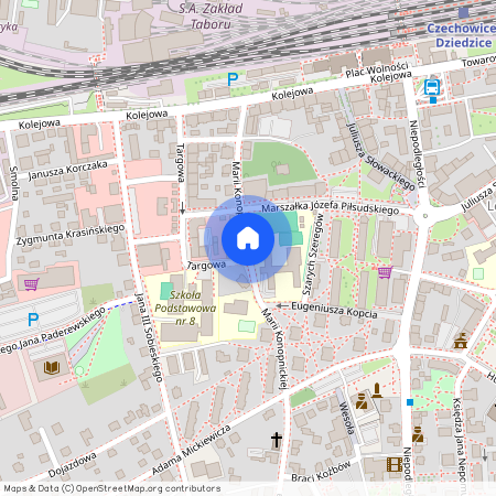 ul. Marii Konopnickiej, Czechowice-Dziedzice, Czechowice-Dziedzice, bielski, śląskie