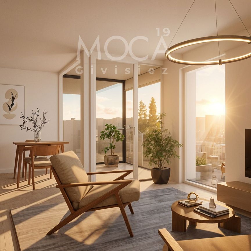 Givisiez – New 3-room apartment with terrace and loggia - Photo 1