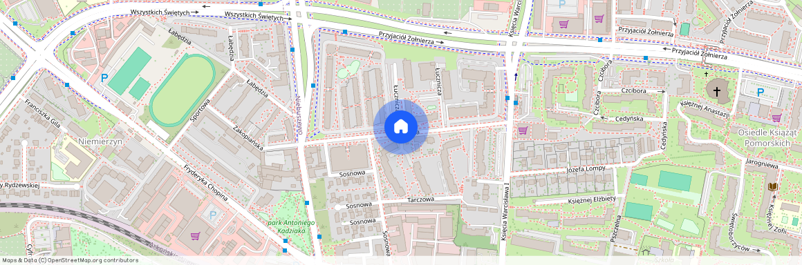 ul. Łucznicza, Niebuszewo, Północ, Szczecin, zachodniopomorskie