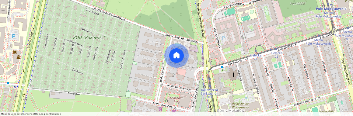 ul. Biały Kamień, Wyględów, Mokotów, Warszawa, mazowieckie