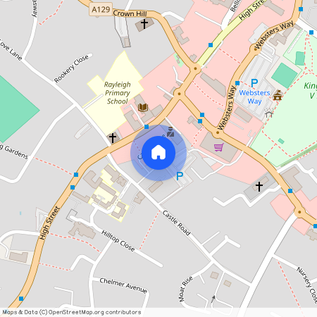 1 bed ground floor flat to rent in Castle Close, Rayleigh, SS6