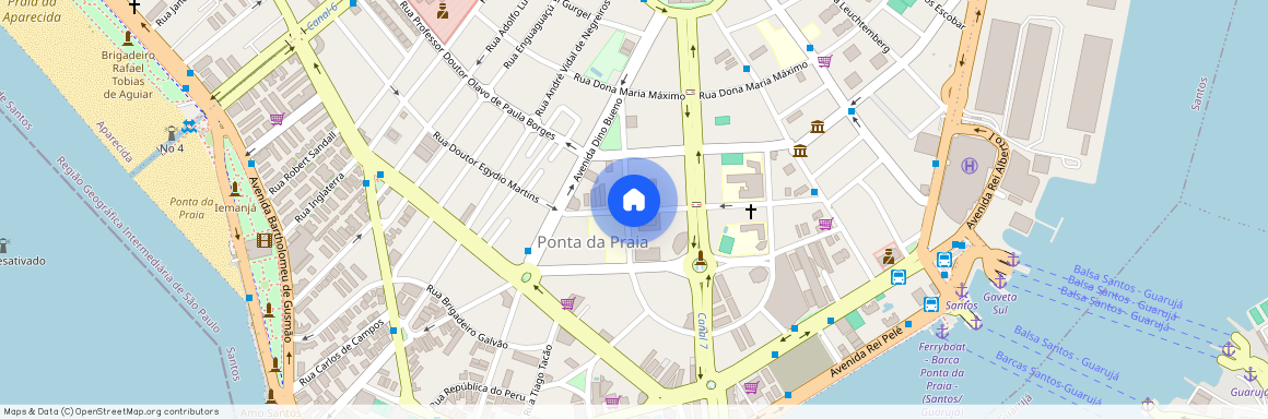 Rua Doutor Egydio Martins, Ponta da Praia, Santos - SP, 11030, Brazil