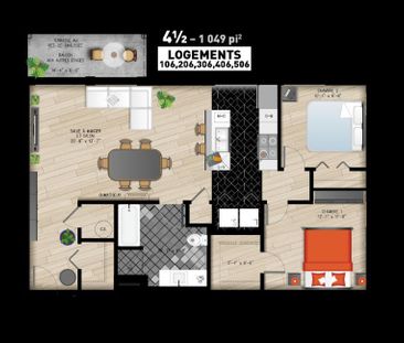 St-Constant - 4 1/2 situé au 2e étage pour le 1er juillet 2025 - Photo 4