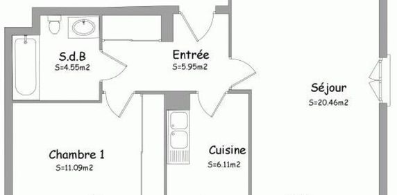 Location Appartement 2 Pièces 48 m² - Photo 2