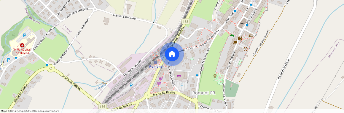 Appartements Avenue Gérard Clerc 15, 1680 Romont FR, Suisse