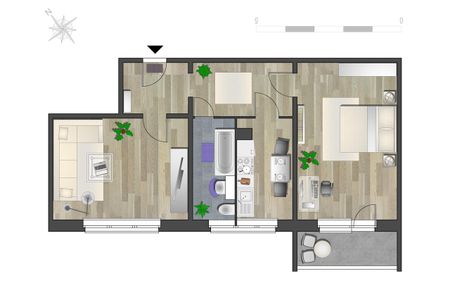 2-Raum-Wohnung im Chemnitzer Zentrum - Foto 4