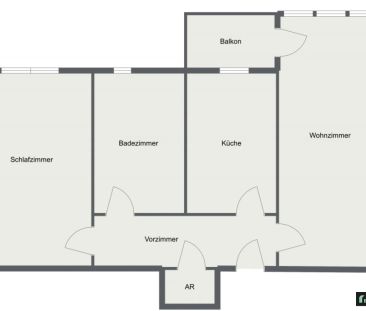 Moderne 2-Zimmer-Wohnung mit großem Balkon in Donawitz - Foto 3