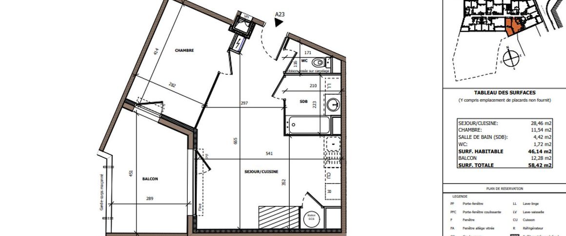 location Appartement T2 DE 46.14m² À BEZIERS - Photo 1
