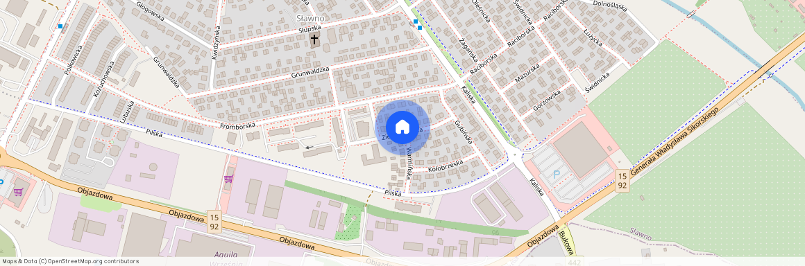 ul. Zielonogórska, Września, Września, wrzesiński, wielkopolskie