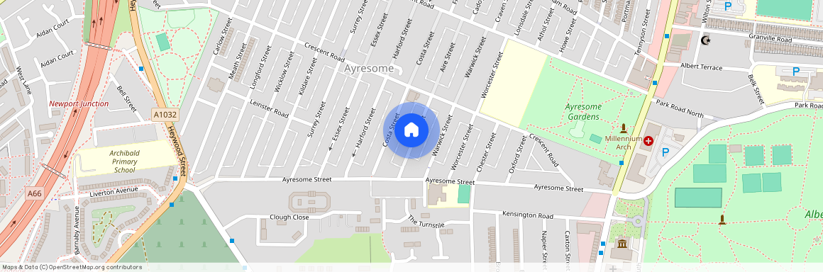 Aire Street, TS1, Middlesbrough