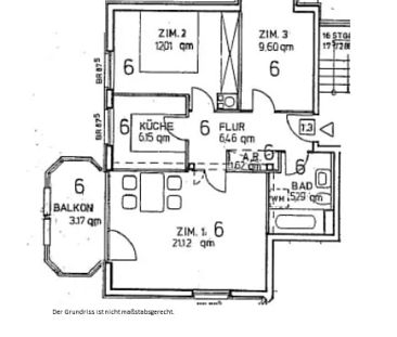 Sonnige Balkon-Wohnung in ruhiger und zentraler Wohnlage***Parkett****EBK***Lift*** - Photo 5