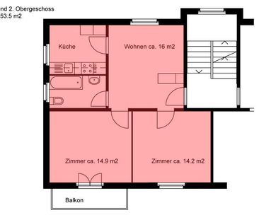 befristete 2.5 Zimmerwohnung in Winterthur - Photo 5