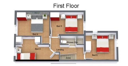 6 bed house-share with 2 shared bathrooms Room 1 - Photo 4