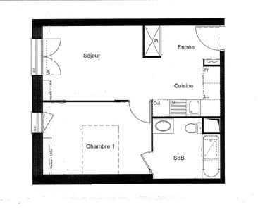 Location Appartement 2 pièces 38m² - Photo 5