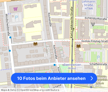 Moderne Etagenwohnung zur Miete mit Balkon in Leipzig Südvorstadt -... - Foto 1