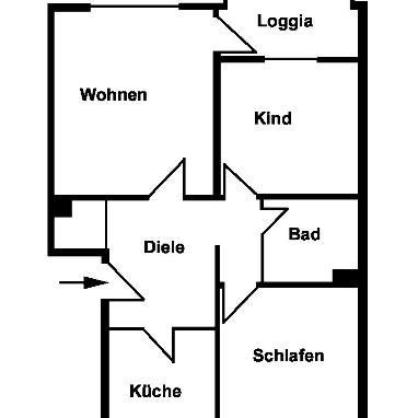 Wo das Leben so spielt - individuelle 3-Zimmer-Wohnung - Photo 1