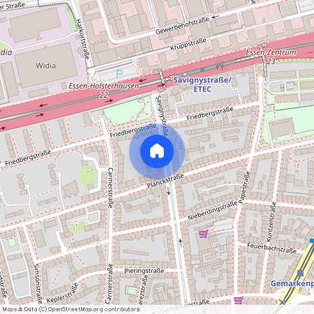 Savignystr. 28, 45147 Essen-West - Holsterhausen