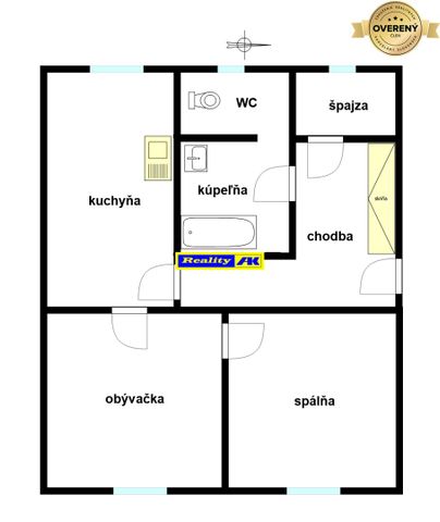2 izbový byt na prenájom Martin Centrum Štúrovo námestie - Photo 4