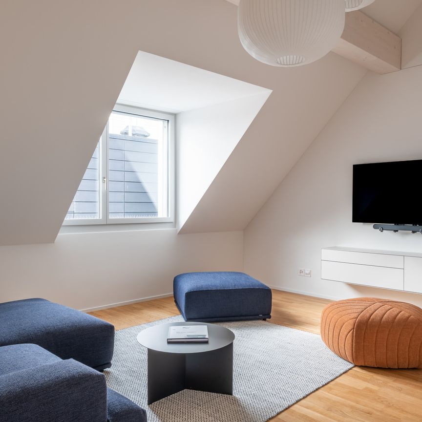 4min zum HB - möblierte 3.5 Zimmerwohnung mit Dachterasse - Photo 1