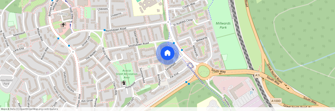 Downsfield, Hatfield