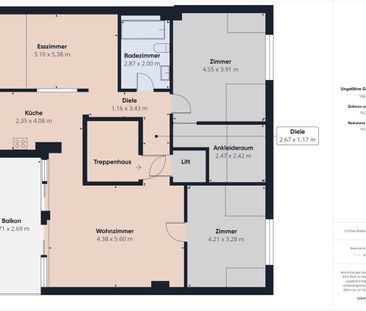 Charming 4.5-Zimmer-Attikawohnung with large balcony and direct lif... - Foto 4