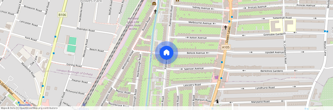 Palmerston Road, Wood Green, London, N22