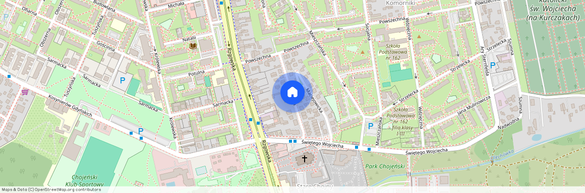 ul. Błękitna, Stare Chojny, Górna, Łódź, łódzkie