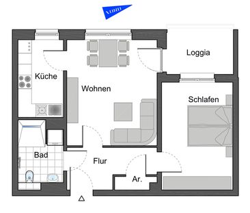 Moderne 2-Zi.-Wohnung mit Komfort u. Stil – ab 8.1.25 Besichtigung ... - Foto 5