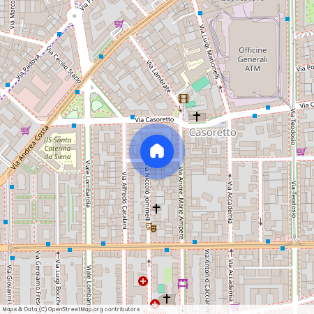 Via Gabriele Falloppio, 9, Milano, Lombardy 20131