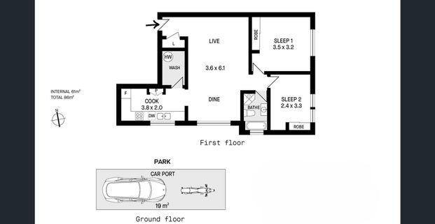 Bright & Refreshed Two Bedroom Apartment - Photo 1