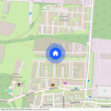 ul. Mariana Domagały, Złocień, Bieżanów-Prokocim, Kraków, małopolskie