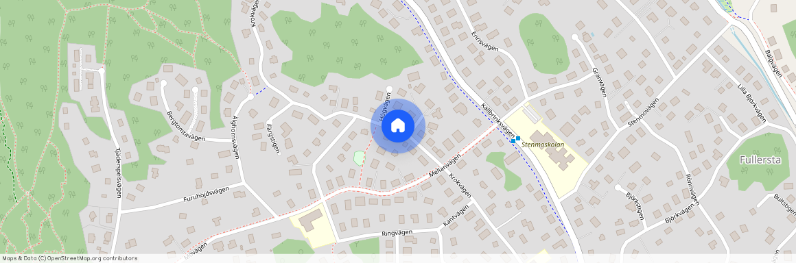 Krokvägen, Huddinge