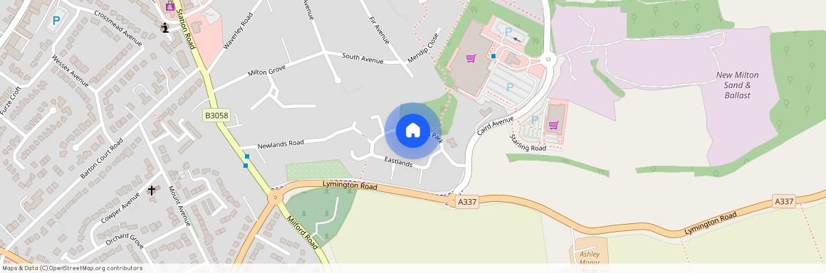 Eastlands, New Milton, Hampshire. BH25 5PH