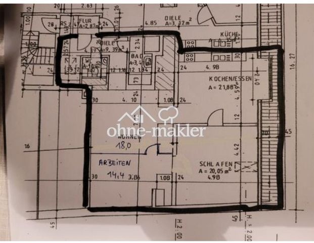 Renovierte 3-Zimmer Dachgeschosswohnung mit toller Anbindung - Photo 1