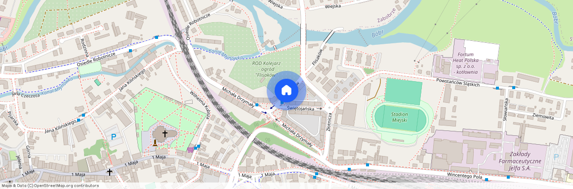 ul. Flisaków, Zabobrze, Jelenia Góra, dolnośląskie