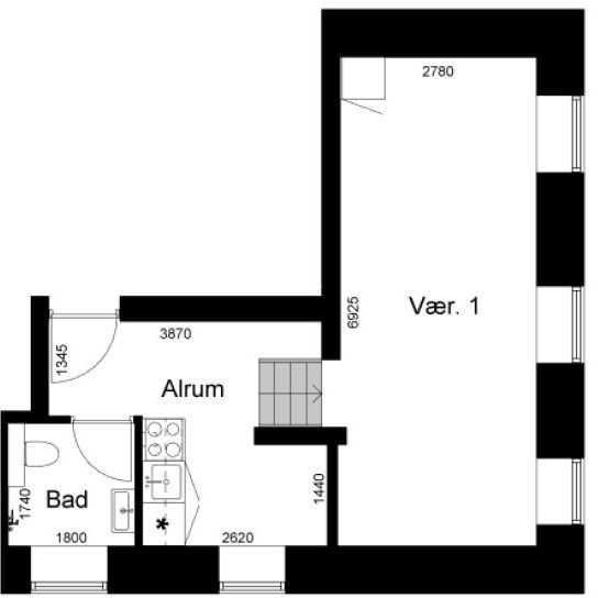 2-værelses studiebolig (Type 4) - Photo 1