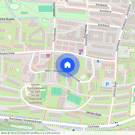 ul. Marii i Bolesława Wysłouchów, Kurdwanów, Podgórze Duchackie, Kraków, małopolskie