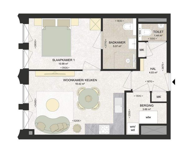Appartement Kennedylaan, Haarlem - À Louer - Foto 1