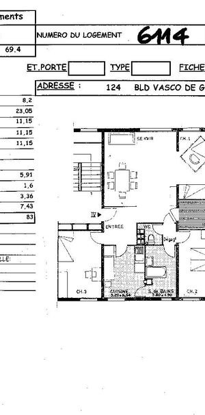 Location appartement T4 83.00m² à Reims (51100) Loyer CC * : 495.59 € Réf : ER.06114 - Photo 2